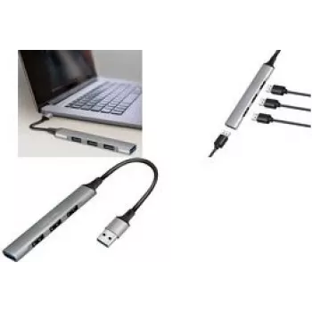 LogiLink USB centrmezgls USB 3.0 4 portu plāns alumīnija pelēks (UA0391)