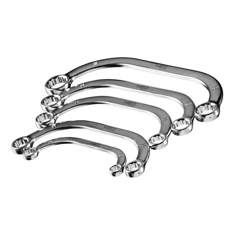 Uzgriežņu atslēga NEO Tools TOP-09-176, izmēri 17 mm un 19 mm, hromēta