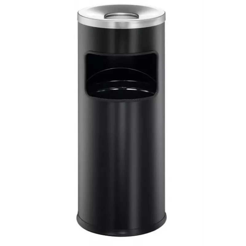 Round Metal Melns Durable 3332