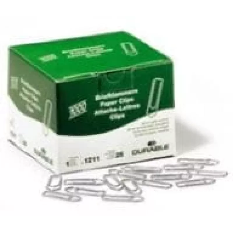 Durable 121125 Metallic Paper Clips 1000 gab.