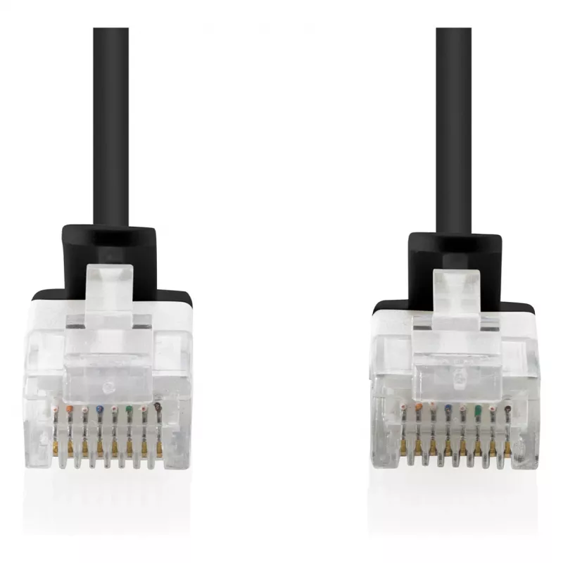 komutācijas kabelis DIGITUS CAT6 U-UTP plāns, 1 m, blue