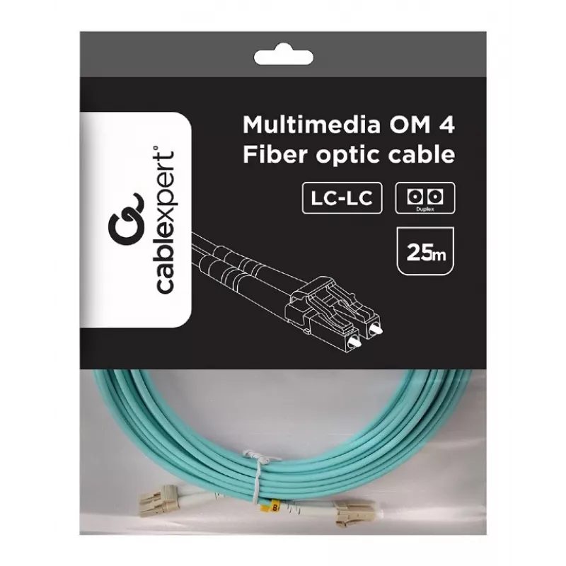 Multimodu kabelis duplekss OM4 50/125, LC/LC, 25m