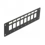 Patch panel DELOCK 86597 — metāla, melns, 50 mm x 1,6 mm x 185 mm