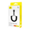 Baseus Fish-Eye USB C uz USB C ātrās uzlādes kabelis 1 m 100 W Melns