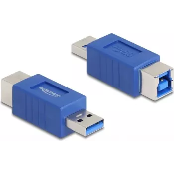 DeLOCK 67217 kabeļa savienotāja pārveidotājs USB Type-A uz USB Type-B zils