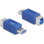 DeLOCK 67217 kabeļa savienotāja pārveidotājs USB Type-A uz USB Type-B zils