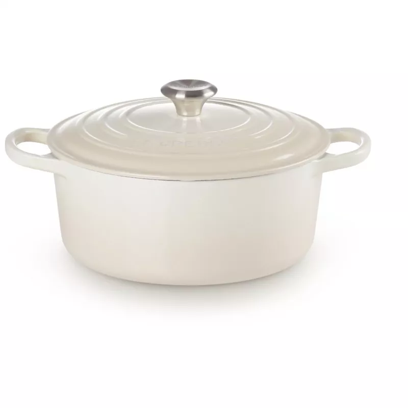 Le Creuset Signature cepeša panna apaļa 26 cm meringue (21177267164430)