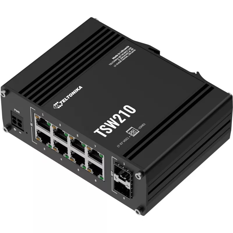 Teltonika TSW210 Slēdzis, 8x RJ45, 2x SFP