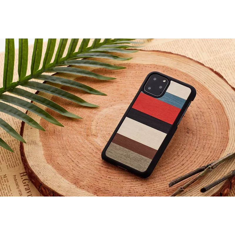 Viedtālruņa maciņš man and wood iPhone 11 Pro Max — Corallina Melns aizsargapvalks