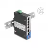 Tīkla slēdzis DELOCK 80164 4 portu Gigabit PoE ar 1 augšupsaites RJ45 portu