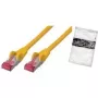 Tīkla kabelis ShiverPeaks BS75711-AY 1m Cat6a S/FTP dzeltens
