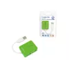 USB centrmezgls LOGILINK UA0138 — 4 portu USB 2.0 centrmezgls, zaļš, līdz 480 Mbit/s