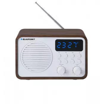 Pārnēsājamais radio ar Bluetooth un USB BLAUPUNKT PP7BT, krāsa: brūns koks/balts