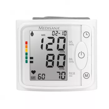 Medisana BW 320 plaukstas asinsspiediena mērītājs - automātisks, 2 lietotāji, 120 atmiņas