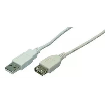 USB kabelis LogiLink 2m USB 2.0 USB A pelēks