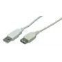 USB kabelis LogiLink 2m USB 2.0 USB A pelēks