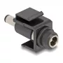 DeLOCK Keystone modulis DC 5.5 x 2.1 mm sievišķais uz vīrišķo melns