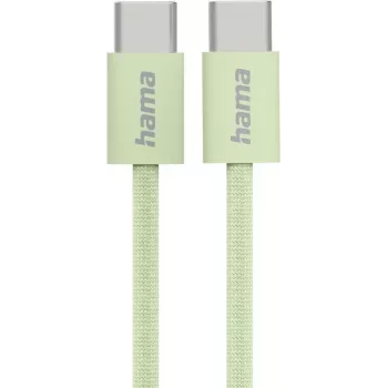 Hama Fabric USB kabelis USB 2.0 1 m USB C Zaļš