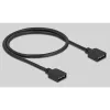 Delock - RGB LED gaismas centrs - 10 porti - Melns (64128)