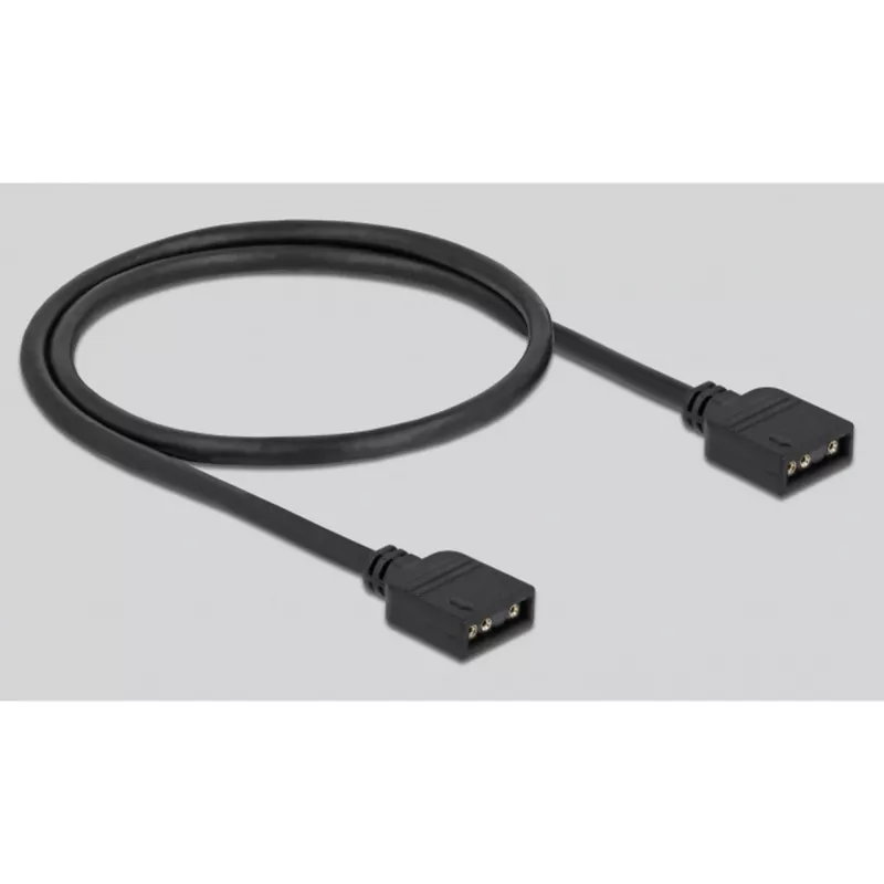 Delock - RGB LED gaismas centrs - 10 porti - Melns (64128)