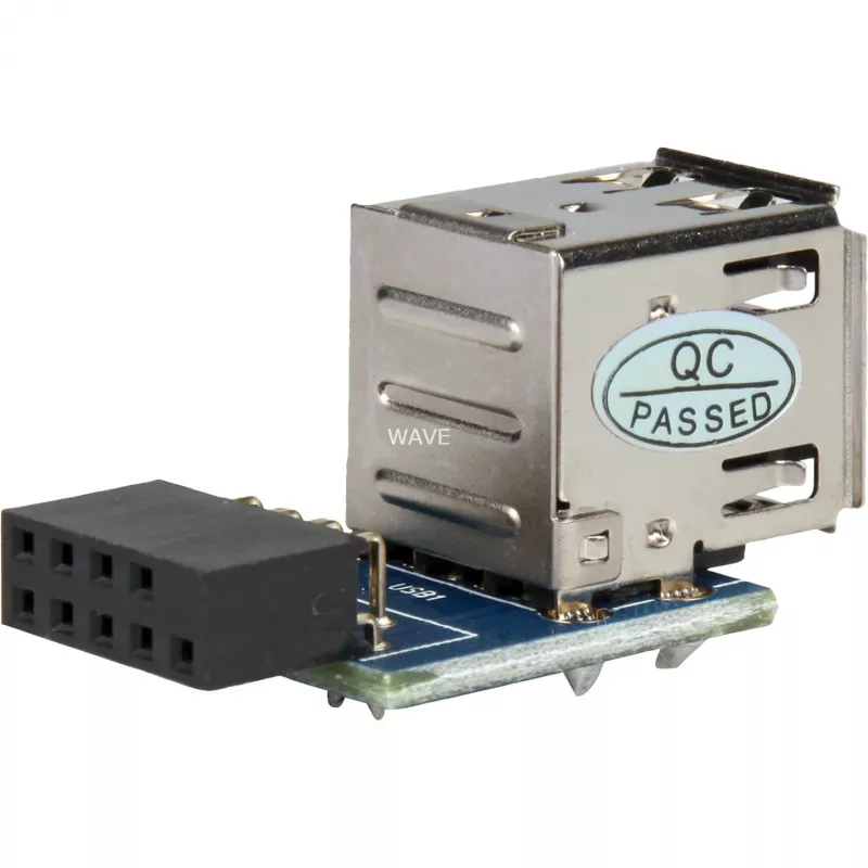 Connector DeLOCK 1 x 9-pin 2.54 mm/2 x USB 2.0-A 41825