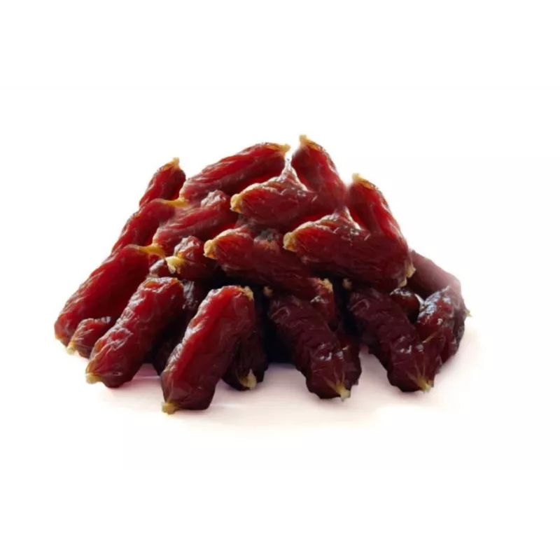 Suņu gardumi Hilton Soft Sausages with Beef 500 g — zobu treniņu kārumi, olbaltumvielas 33%, tauki 4%