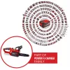 Einhell GE-LC 18 Li - Solo 4.3m/s 18V litija jonu (Li-Ion) melns sarkans akumulatora motorzāģis (4501761)