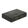 DeLock HDMI 2 pret 1 komutators, divvirzienu, 4K 60 Hz - Video/Audio komutators - 2 x HDMI - galddatoram