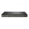 HPE - Aruba 6300M - Slēdzis - L3 - pārvaldīts - 48 x 10/100/1000 (1 PoE+) + 4 x 1 Gigabits / 10 Gigabits / 25 Gigabits / 50 Gigabits SFP56 (Augšupielāde / Sakraušana) Priekšpuse un Sāni uz Aizmuguri