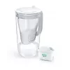 Ūdens filtrēšanas krūze BRITA Glass+1 Maxtra Pro pelēka, 2,4 L kopējā / 1,5 L filtrētā, Maxtra Pro PP filtrs