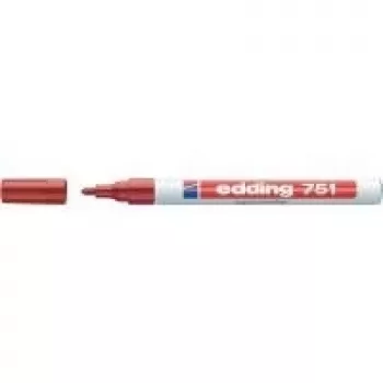 Krāsu marķieris Edding 750 (modelis 4-750-1-3002) sarkans, uzgalis 2–4 mm, necaurspīdīga pastāvīga krāsa