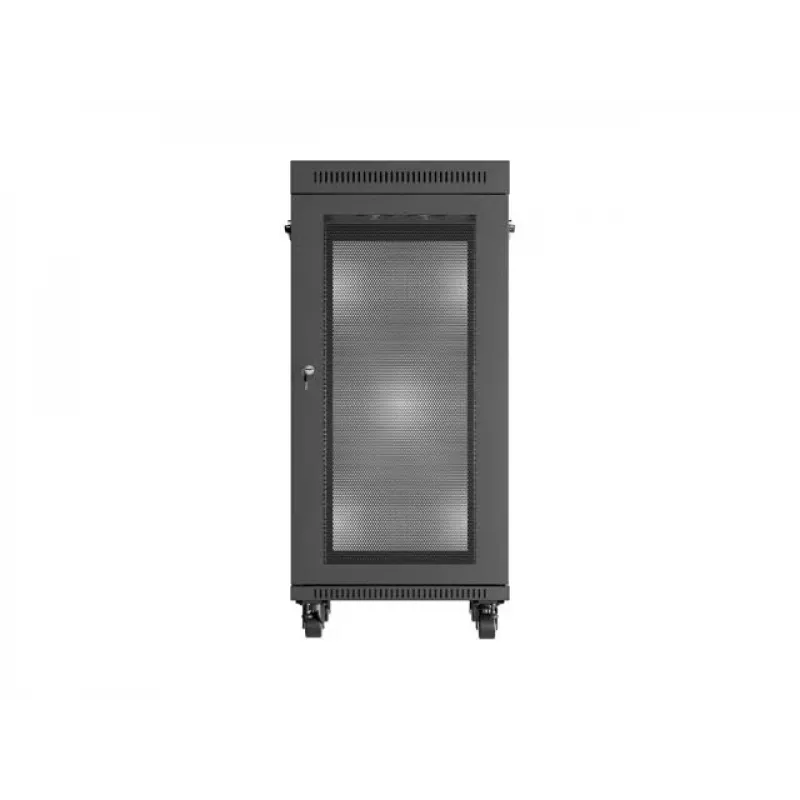 Brīvstāvošs statīva skapis LANBERG FF01-6824-23BL 24U 600×800 mm IP20 Melns