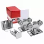 PSG 60.00P.70 ratiņu komplekts bīdāmajām vārtiem 70x70x4 mm sliedei