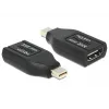 DeLOCK - Video- / Audio-Adapter - HDMI - HDMI, 19-pin (W) - Mini DisplayPort (M) - (DisplayPort 1,1) - Melns (65552)