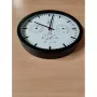 NeXtime pulkstenis 2635zw Weatherstation, Ø34 cm, Sienas, Melns