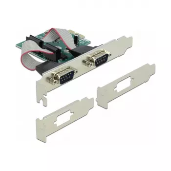 DeLOCK PCI Express x1 karte ar 2 seriālajiem RS-232 portiem