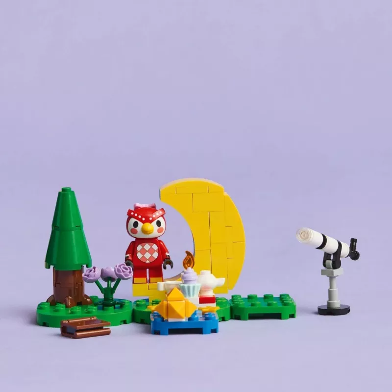 Konstrukciju rotaļlieta LEGO Animal Crossing Zvaigžņu vērošana ar Eifēmiju komplekts 77053