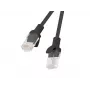 Patchcord LANBERG PCU5-20CC-0150-BK RJ45 Cat.5e 1,5 m melns, 10 gab. iepakojumā
