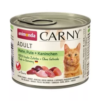 ANIMONDA Carny Adult Chicken, turkey, rabbit - mitrā kaķu barība - 200g