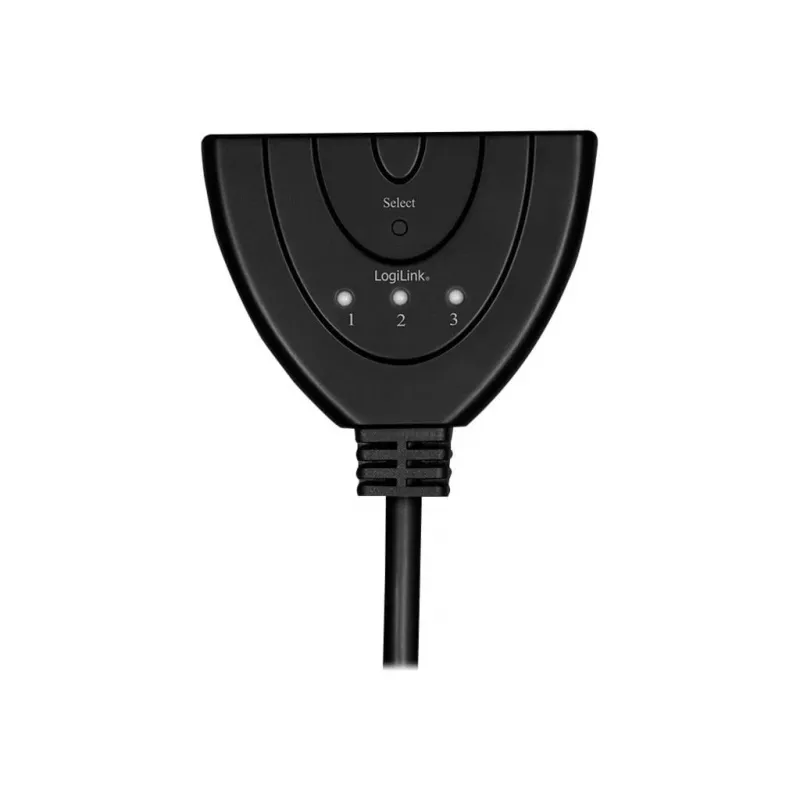 LogiLink - Video/Audio dalītājs/pārslēdzējs - 3 x HDMI - galddatoriem