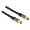 Koaksiālais kabelis RG-6/U DeLOCK 88922 1 m IEC melns