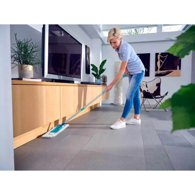 Leifheit 55092 mops no mikrošķiedras 8000 ml sausais un mitrais, zils, pelēks
