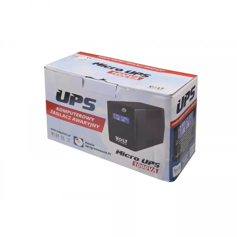 NEPĀRTRAUKTAS BAROŠANAS AVOTS UPS VOLT POLSKA MICRO 1000VA 600W 1x9ah