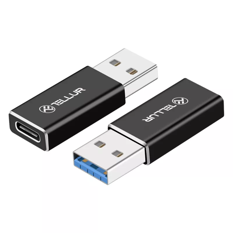 Tellur USB-A uz USB-C adapteris (tēviņš / mātīte)