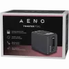 Elektriskais tosteris AENO ATS0001G — 2 spraugu, 220–240 V 50–60 Hz, 920–1080 W, 3 režīmi, 7 apbrūnināšanas līmeņi, pelēks