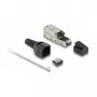 DeLOCK RJ45 spraudnis uz LSA Cat.6A bez instrumentiem ar stiepes samazinājumu