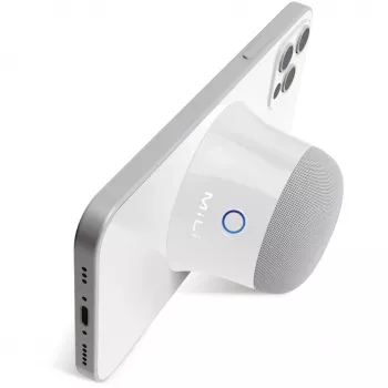 Monopārnēsājams skaļrunis MILI Ultron 461891 — 3 W RMS, bezvadu, iebūvēts 420 mAh akumulators, balts