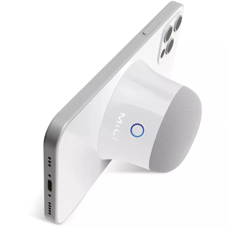 Monopārnēsājams skaļrunis MILI Ultron 461891 — 3 W RMS, bezvadu, iebūvēts 420 mAh akumulators, balts