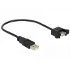 USB kabelis DeLOCK 85462 USB 2.0 0.25 m melns
