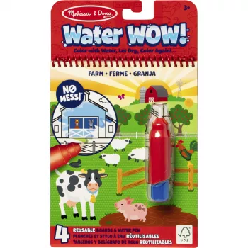 Water Wow Farm GML krāsojamais bloks — spinmaster ceļojumu ūdens-atkārtotas lietošanas aktivitāšu grāmata